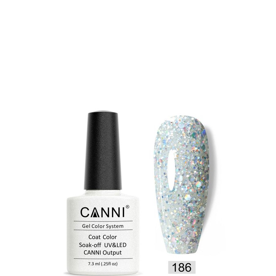 Canni 186 Silver Glitter 7.3ml