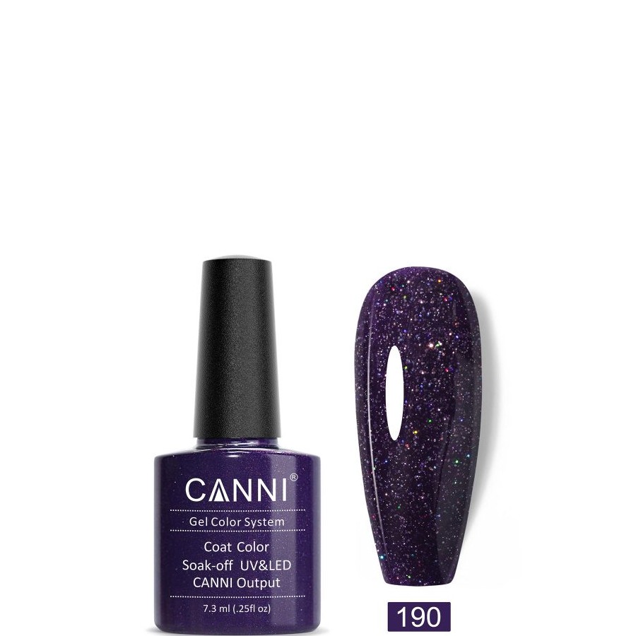 Canni 190 Purple Glitter 7.3ml