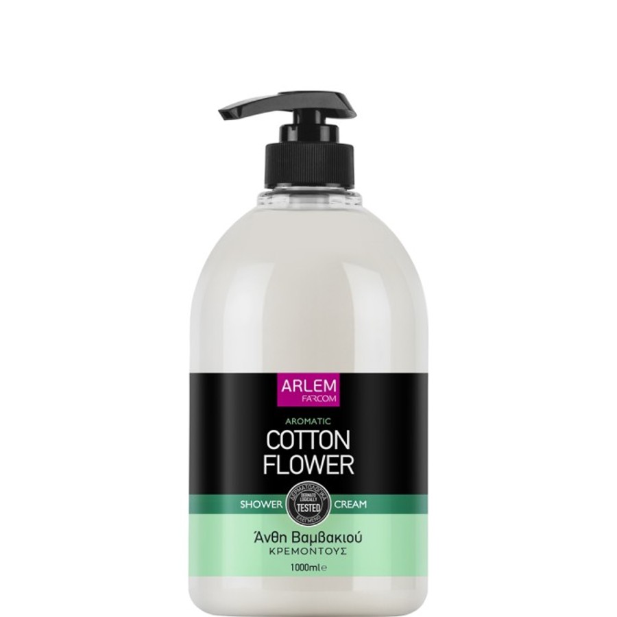 Farcom Arlem Shower Cream Gel Cotton Flower - Κρεμοντούς Με Αρωμα Ανθή Βαμβακιού 1000ML