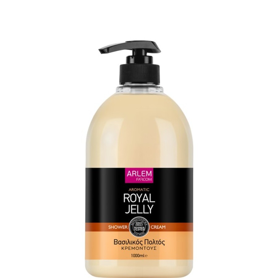Farcom Arlem Shower Cream Gel Royal Jelly - Κρεμοντούς Με Αρωμα Βασιλικος Πολτος 1000ML